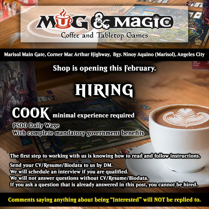 Hiring Cook. Minimal experience required.  Read the whole post before asking any questions.